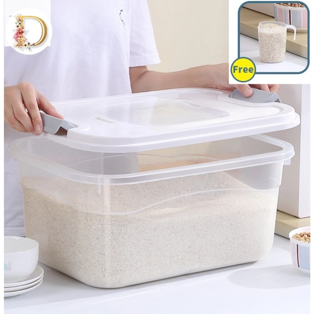 Rice Dispenser Food Storage with FREE measuring cup